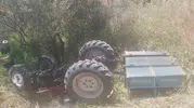 Manisa’da traktör kazası 76 yaşındaki sürücü yaşamını yitirdi