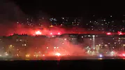 Göztepe taraftarı kulübün 101’inci yaşını meşalelerle kutladı