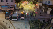 Bodrum merkezde gece mesaisi temizliği