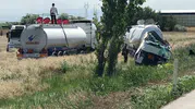 Konya yolunda tanker kazası bir yaralıya yol açtı