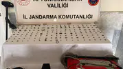 Afyonkarahisar’da kaçak kazı operasyonu 150 tarihi eser ele geçirildi