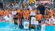 Minik voleybolcular Eczacıbaşı çatısı altında buluştu