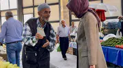 Gölpazarı pazarında üreticiyle doğrudan temas