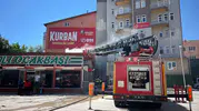 Burdur merkezde lokanta bacası alevlere teslim oldu