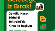 Tekirdağlı gençler kiraz bahçelerinde hasada destek verecek