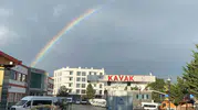 Samsun Kavak semalarında yağmur sonrası renkli manzara