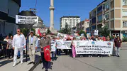 Edirne’de Çamerya katliamı için siyah çelenkli protesto