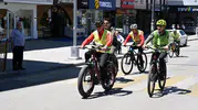 Erzurum’da pedal çevirerek bağımlılığa karşı durdular