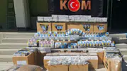 Uşak polisinden kaçak tütün ve silah operasyonu