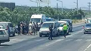 Ayvalık trafiğini kilitleyen zincirleme kaza