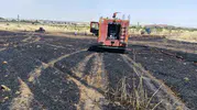 Mardin'de buğday tarlası alevlere teslim oldu