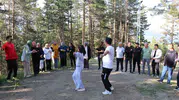 Oltulu öğretmenler sezonu doğa içinde kapattı