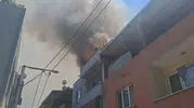 Bursa Osmangazi’de korkutan çatı yangını