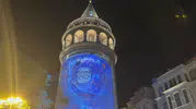 Galata Kulesi bu kez çevre bilinci için ışıklandı