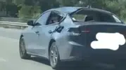 Eskişehir trafiğinde hurdaya dönmüş araç şaşkınlık yarattı