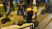 İnegöl yolunda zincirleme motosiklet kazası