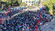 Bursalılar Dünya Kupası coşkusunu meydanlarda yaşadı