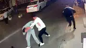 Çorlu'da gece yarısı sokak kavgası kamerada