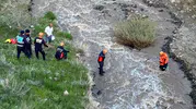 Erzurum'da mantar toplarken derede mahsur kaldılar