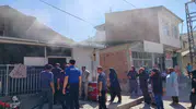 Keban’da ev yangını mahalleliyi sokağa döktü
