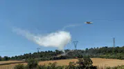 Çanakkale’de buğday tarlasını kuşlar yaktı