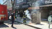 Antalya Serik’te elektrik trafosu alevlere teslim oldu