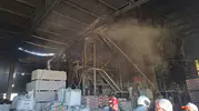 Gölbaşı’ndaki alçı fabrikasında kaynak kıvılcımları yangın çıkardı