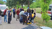 Samsun Atakumda kamyon ve kamyonet çarpıştı beş kişi yaralandı