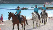 Ölüdeniz plajlarında atlı devriye dönemi başladı