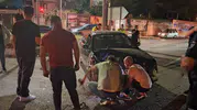 Tokat Niksar yolunda üç araç birbirine girdi