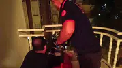 Batman’da balkonda korku dolu anlar
