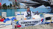 Milli yelkenci Kandemir solo Türkiye turu rekoru için yola çıktı
