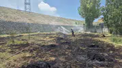 Erciş’te bahçe yangını paniği