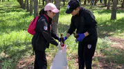 Erzurumlu ortaokullular çöp toplamak için sahaya indi