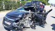 Samsun Çarşamba yolunda otomobil TIR'a arkadan çarptı