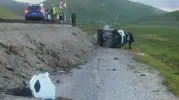 Muradiye'de kamyonet kazası Sürücü yaralı kurtuldu