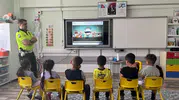 Bozüyük’te ilkokul öğrencilerine uygulamalı trafik dersi