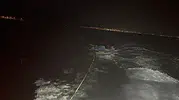 Edremit açıklarında sürüklenen tekne Sahil Güvenlik ile kurtarıldı