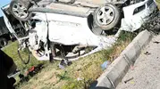 Kayseri'de cezaevi aracı kaza yaptı 7 kişi yaralı