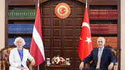 Numan Kurtulmuş İstanbul'da Letonya Meclis Başkanı ile buluştu