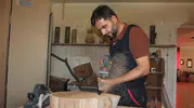 İmamın atölyesinden çıkan odun sanatı