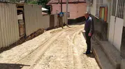 Sivas Divriği'de sel yolları kapattı ve tarlaları vurdu