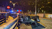 Zonguldak'ta tünel çıkışında feci kaza