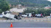 Mersin'de şerit değiştiren araçlar kazaya davetiye çıkardı