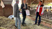 Uşaklı üreticinin kapısı çalındı sahada denetim yapıldı
