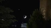 Sivas semalarında beliren ay-yıldız görenleri duygulandırdı