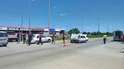 Şarkışla yolunda kaza İki araç kavşakta birbirine girdi