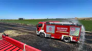 Bandırma tarlalarında çıkan yangın büyümeden söndürüldü