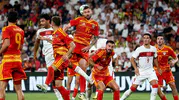 Milli takım Kuzey Makedonya karşısında ilk yarıyı önde kapattı