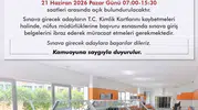 YKS adaylarına nüfus müdürlüklerinden hafta sonu desteği